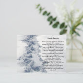 Inspirierend Geschenk-frische Bahnen Postkarte (Stehend Vorderseite)