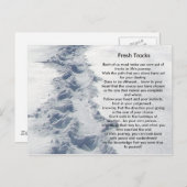 Inspirierend Geschenk-frische Bahnen Postkarte (Vorne/Hinten)