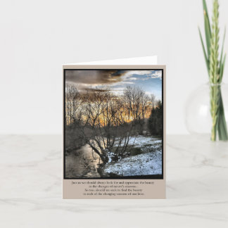 Inspirierend Geschenk-Jahreszeiten unserer Leben Karte