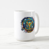 Inspirierend gestalteter Kaffeebecher Kaffeetasse (VorderseiteRechts)