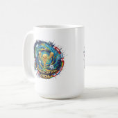 Inspirierend gestalteter Kaffeebecher Kaffeetasse (Vorderseite Links)
