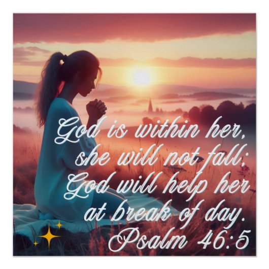 'Inspirierend Glaube' Glossy Poster (Vorderseite)