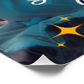 'Inspirierend Glaube' Glossy Poster (Ecke)