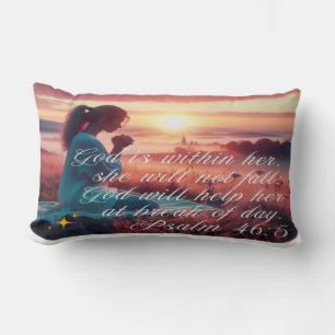 'Inspirierend Glaube' Lumbar Kissen