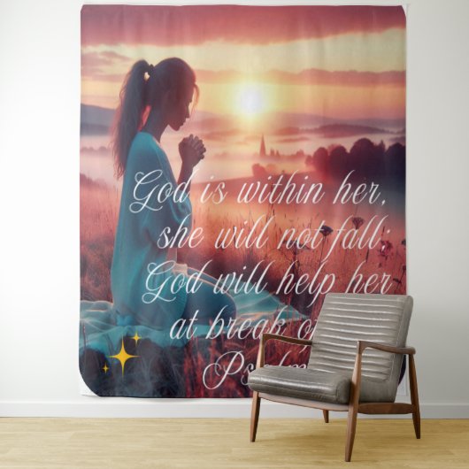 "Inspirierend Glaube" Wandteppich (Beispiel)
