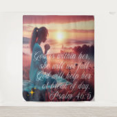 "Inspirierend Glaube" Wandteppich (Vorderseite)