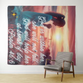 "Inspirierend Glaube" Wandteppich (Beispiel (Horizontal))