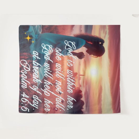 "Inspirierend Glaube" Wandteppich (Vorderseite (Horizontal))