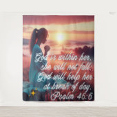 "Inspirierend Glaube" Wandteppich (Vorderseite)