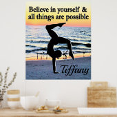 INSPIRIEREND GLAUBEN IN IHREM PERSONALISIERTEN POS POSTER (Küche)