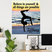 INSPIRIEREND GLAUBEN IN IHREM PERSONALISIERTEN POS POSTER (Heimbüro)