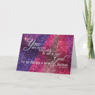 Inspirierend Glittery Gruß-Karte Karte