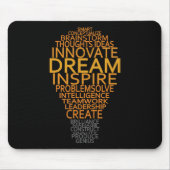 Inspirierend Glühlampegewohnheit mousepad (Vorne)