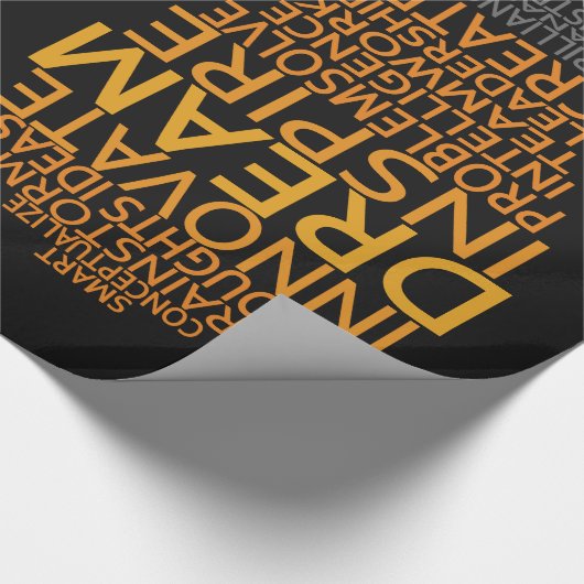 Inspirierend Glühlampegewohnheits-Packpapier Geschenkpapier (Ecke)