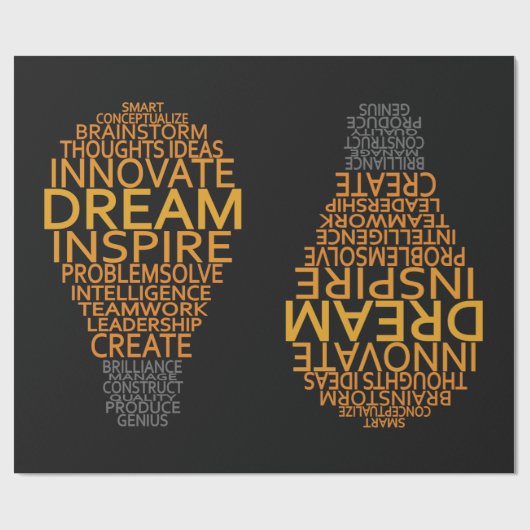 Inspirierend Glühlampegewohnheits-Packpapier Geschenkpapier (Flach)