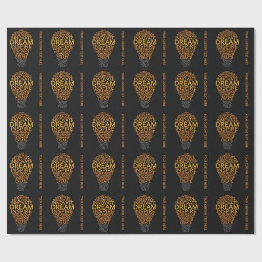 Inspirierend Glühlampegewohnheits-Packpapier Geschenkpapier (Flach)