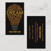 Inspirierend Glühlampegewohnheits-Visitenkarten Visitenkarte (Vorne/Hinten)