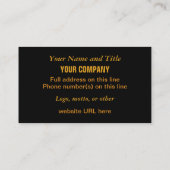 Inspirierend Glühlampegewohnheits-Visitenkarten Visitenkarte (Rückseite)