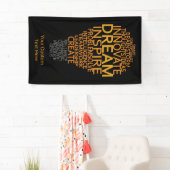 Inspirierend Glühlampegewohnheitsfahne Banner (Insitu)