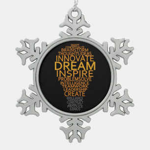 Inspirierend Glühlampeverzierungen Schneeflocken Zinn-Ornament