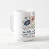 Inspirierend Gott Wartet Kaffeetasse (Vorderseite Links)