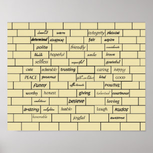 Inspirierend Graffiti-Druck Poster