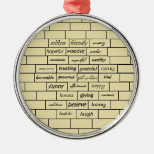 Inspirierend Graffiti-Verzierung Silbernes Ornament