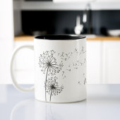 Inspirierend grafische Wunschleuder Grafik Zweifarbige Tasse