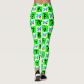 INSPIRIEREND GREEN BUTTERFLY GYMNASTICS LEGGINGS (Rückseite)
