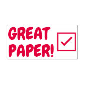 Inspirierend "GROSSES PAPIER!" Instructor Rubber B Permastempel (Design)