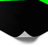 INSPIRIEREND GRÜNE PERSONALISIERTE SCHWIMMERPOSTER POSTER (Ecke)