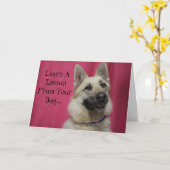 Inspirierend Gruß-Karte für Hundeliebhaber Karte (Gelbe Blume)