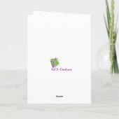 Inspirierend Grußkarte Karte (Rückseite)