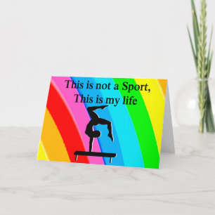 INSPIRIEREND GYMNASTICS QUOTE DESIGN KARTE