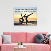 INSPIRIEREND GYMNASTIKQUOTE LEINWANDDRUCK (Insitu (Wohnzimmer))