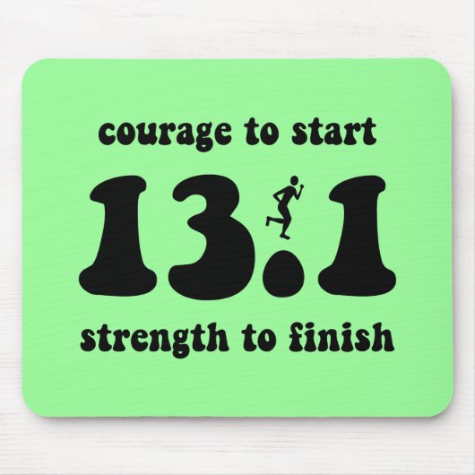Inspirierend Halbmarathon Mousepad (Vorne)