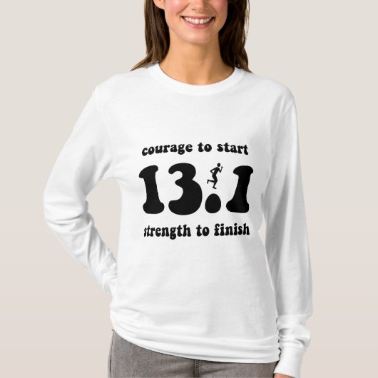 Inspirierend Halbmarathon T-Shirt (Vorderseite)