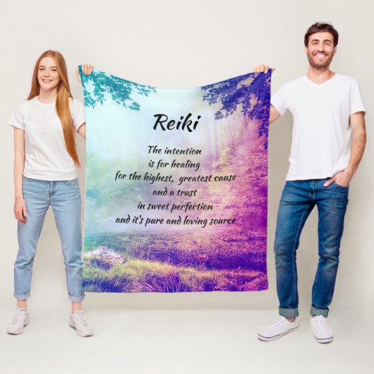 Inspirierend heilendes Reiki Fleecedecke (Beispiel)