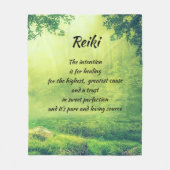 Inspirierend heilendes Reiki Fleecedecke (Vorderseite)