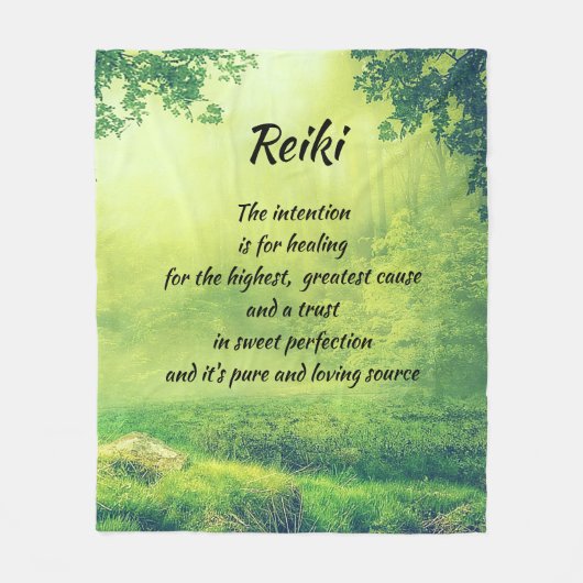 Inspirierend heilendes Reiki Fleecedecke (Vorderseite)