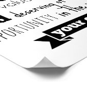 Inspirierend Hillary Clinton-Zitat-Poster Poster (Ecke)