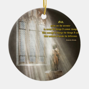 Inspirierend - Himmlischer Vater - Serenity-Gebet Keramik Ornament