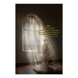 Inspirierend - Himmlischer Vater - Serenity-Gebet Poster