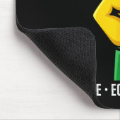 Inspirierend, Hoffnung bleibt lebendig, schwarzer Mousepad (Ecke)