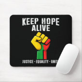 Inspirierend, Hoffnung bleibt lebendig, schwarzer Mousepad (Mit Mouse)