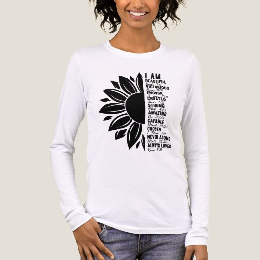 Inspirierend Ich Bin Tri-Blend Shirt (Vorderseite)