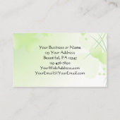 Inspirierend irisches Gebet mit Herz und Kleeblatt Visitenkarte (Rückseite)