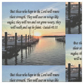 INSPIRIEREND ISAIAH 30:31 SONNENSTUNDE STOFF (Nahaufnahme)