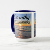 INSPIRIEREND JEREMIAH 29:11 PERSONALISIERT SUNRISE TASSE (Vorderseite Links)