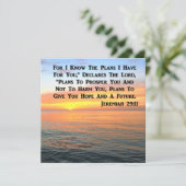 INSPIRIEREND JEREMIAH 29:11 SUNRISE EINLADUNG (Stehend Vorderseite)